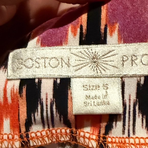 Boston Proper Red and Purple Patterned Pants - Picture 8 of 14